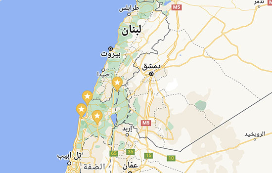 حدود لبنان واسرائيل