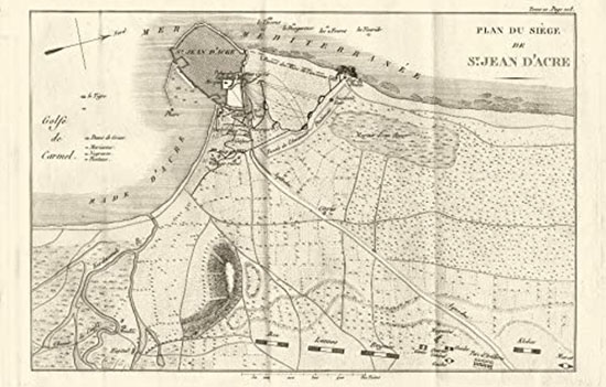 عكا… خارطة لمدينة عكا من عام 1799 – عكا نت