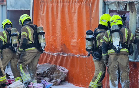 حريق في عكا