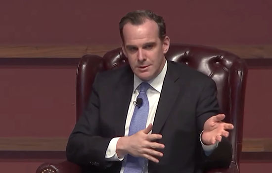 بريت ماكغورك كبير مستشاري بايدن لشؤون الشرق الأوسط