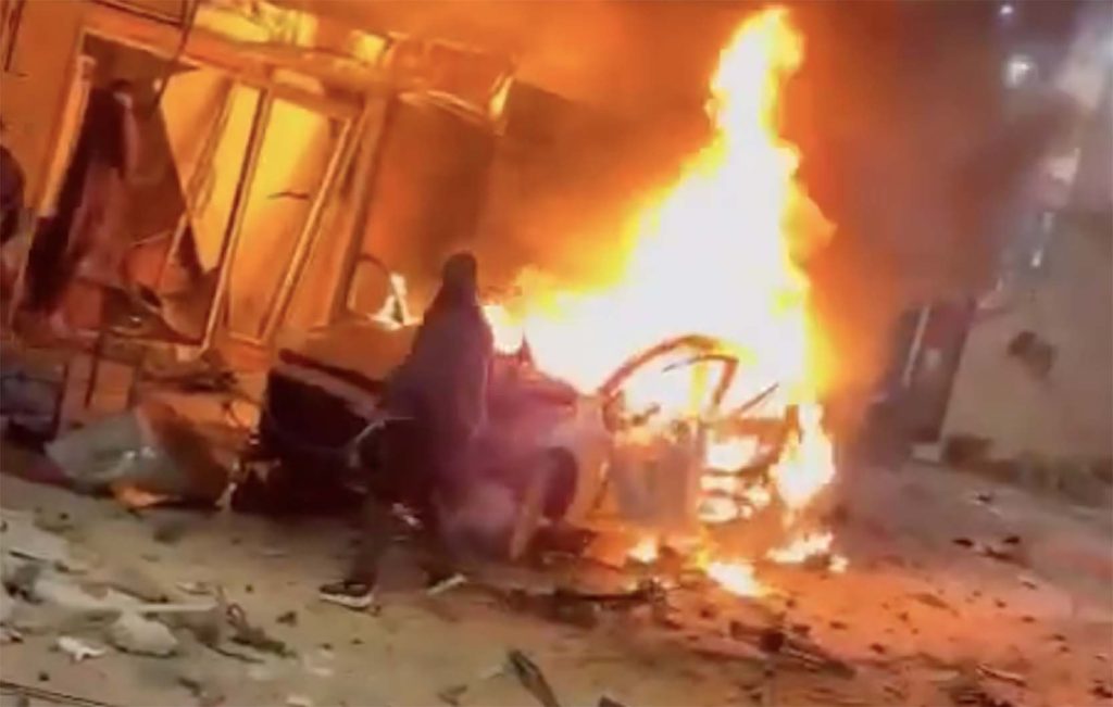 قصف سيارة في جنين