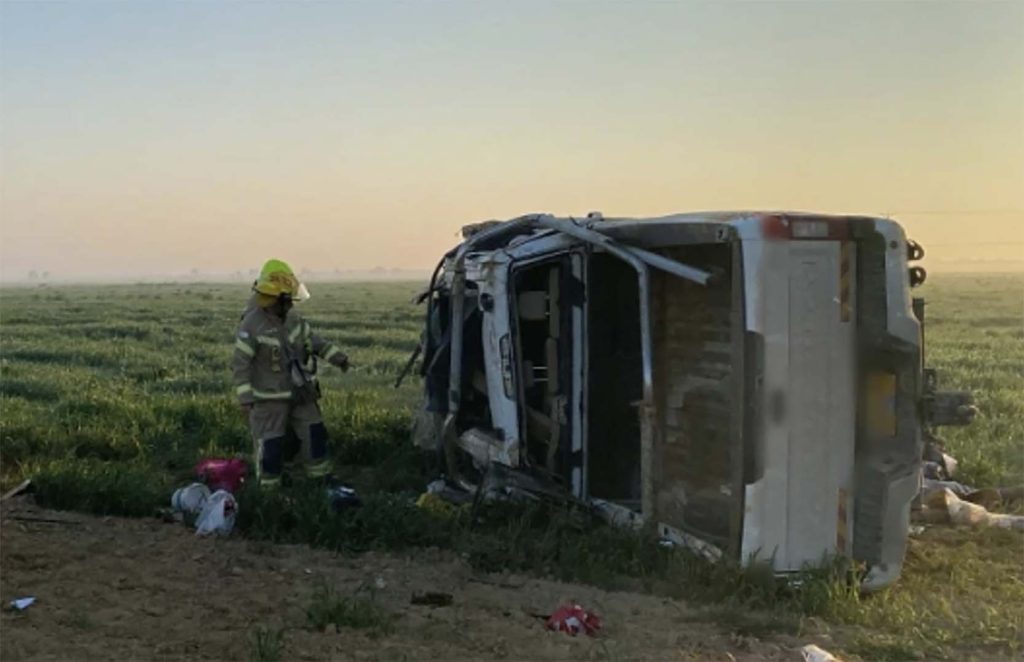 حادث انقلاب مركبة