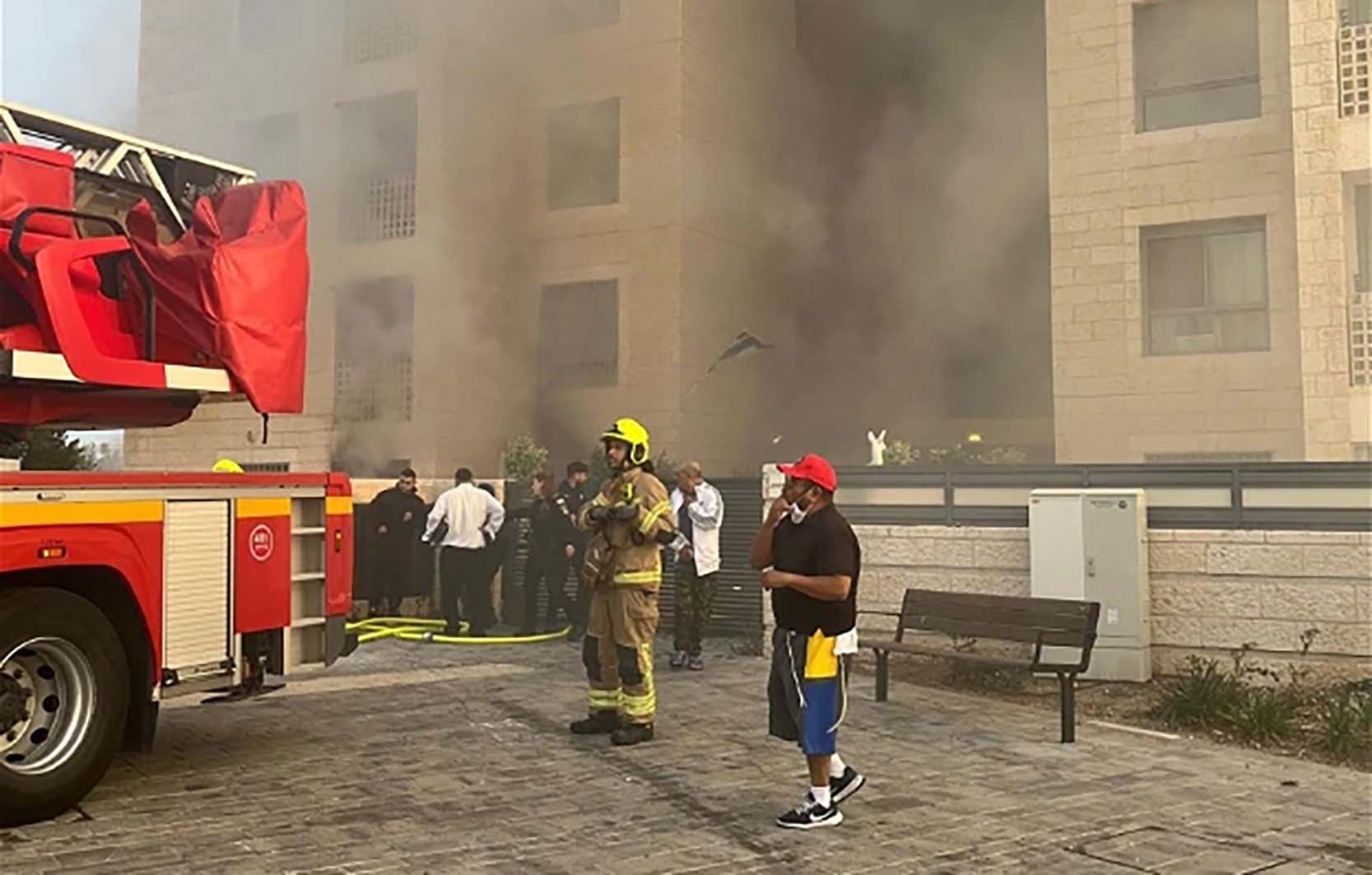 حريق في القدس