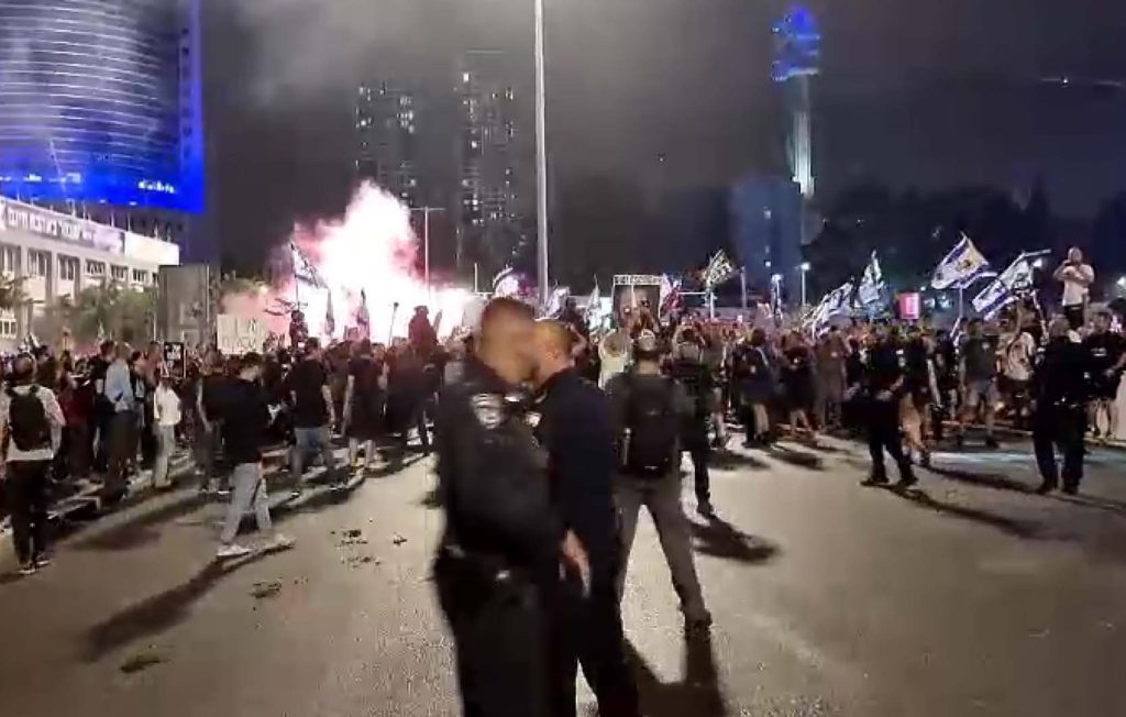 مظاهرة في تل ابيب