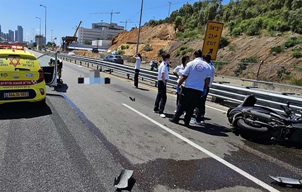 حادث دراجة نارية