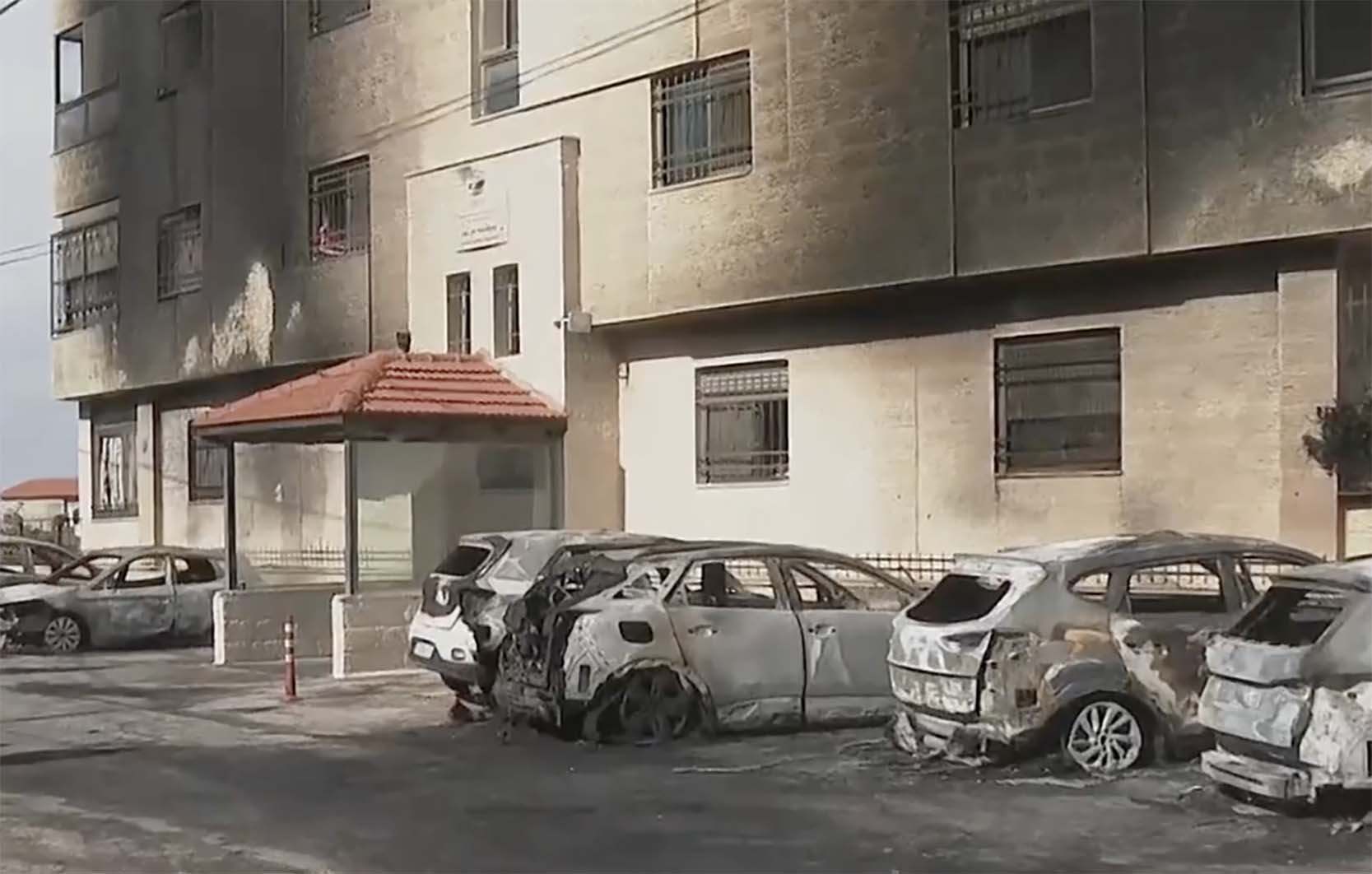 احراق السيارات في الضفة