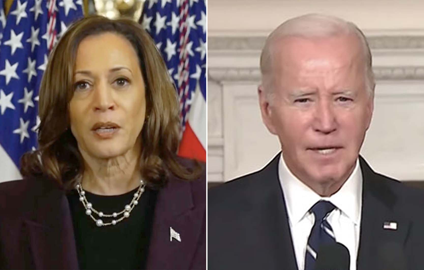 كامالا هاريس نائبة الرئيس الأميركي جو بايدن وبايدن