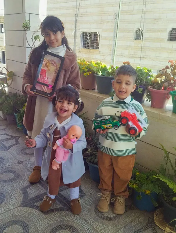 صورة أولاد لينا محتسب