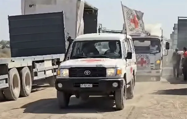 الصليب الاحمر في غزة