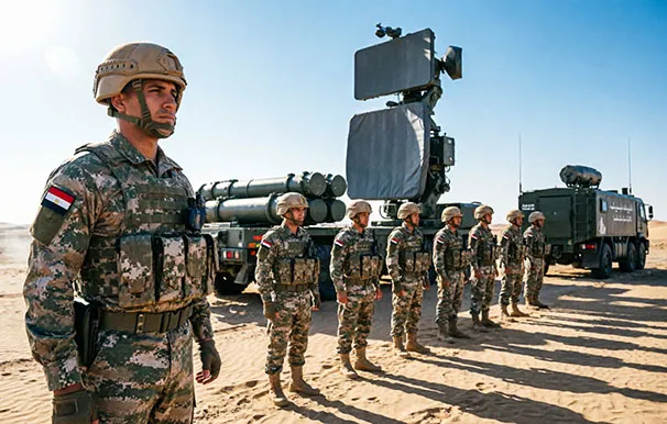 الجيش المصري مع صواريخ S400